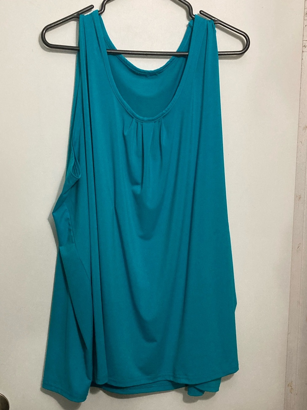 Teal tank top silky 5X
